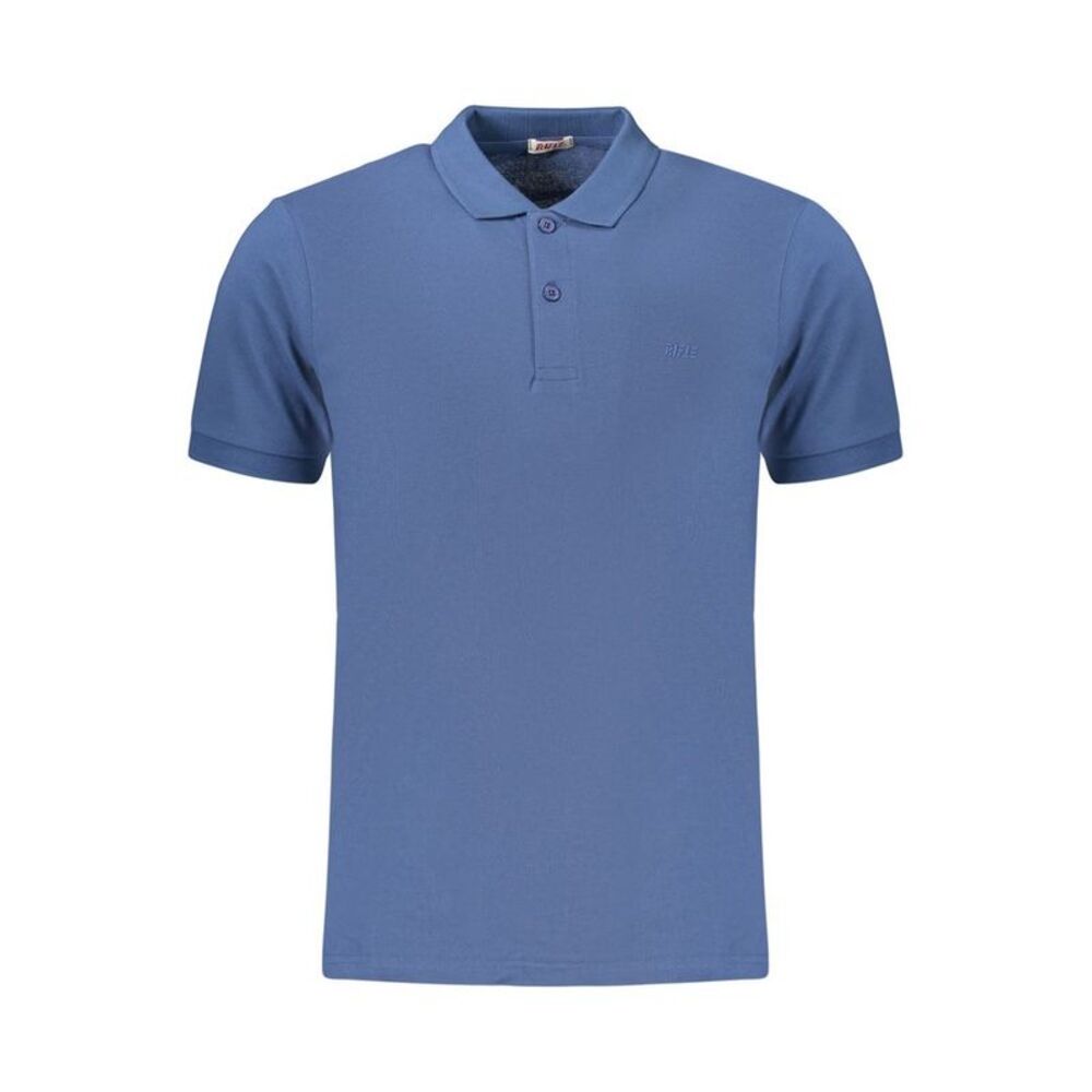 Rifle Blue Cotton Mens Polo Men's Shirt